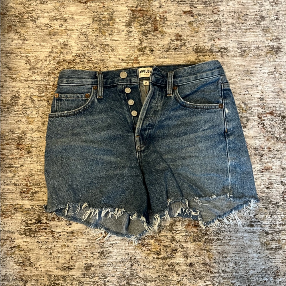 Agolde Parker denim shorts